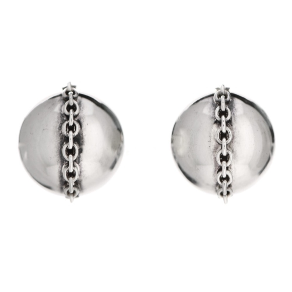 Tiffany Sterling Silver Boltball Earrings